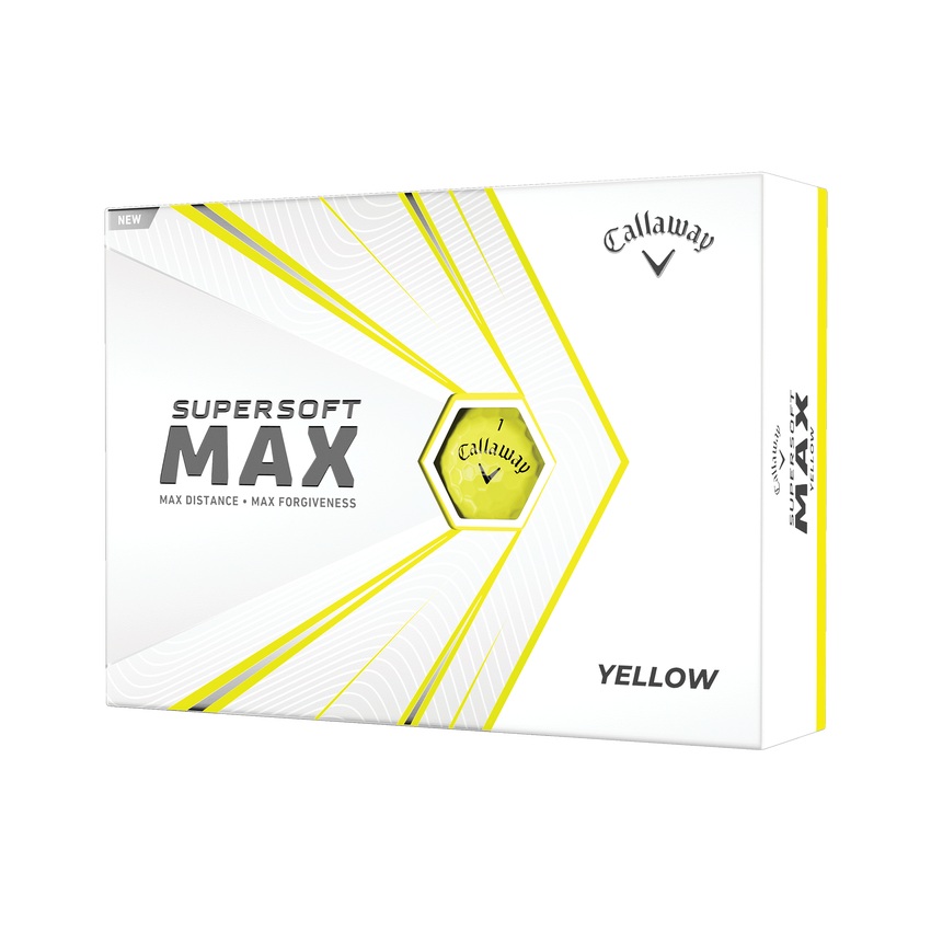 Callaway Supersoft MAX Yellow Golf Balls - View 1