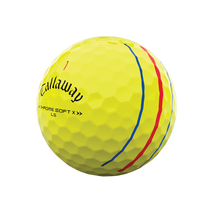 Chrome Soft X LS Triple Track Yellow Golf Balls - View 2