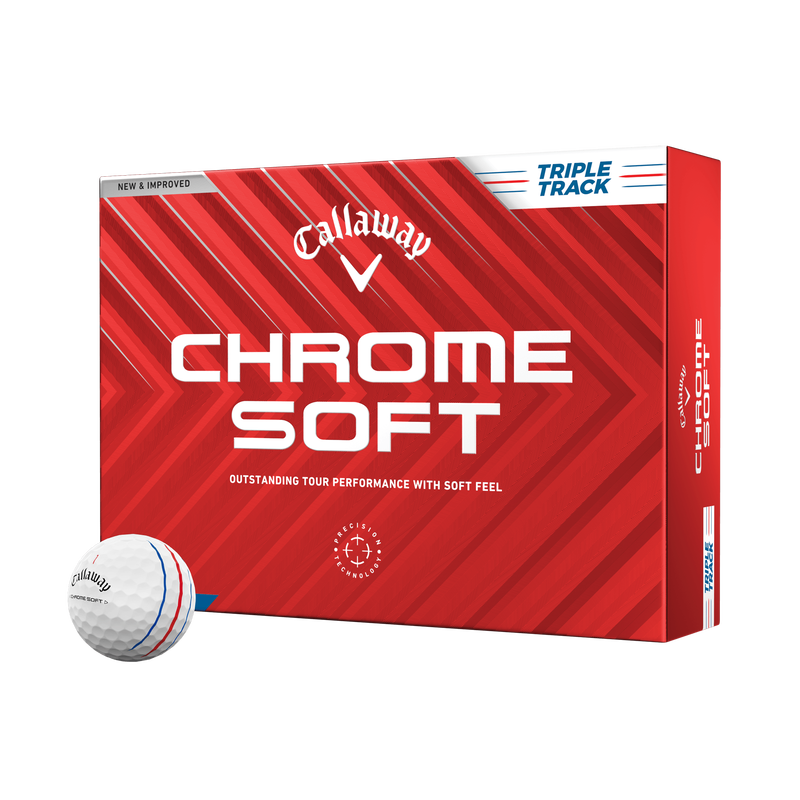 Chrome Soft Triple Track Golf Balls - View 1