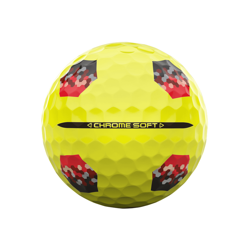 Chrome Soft TruTrack Yellow Golf Balls - View 4