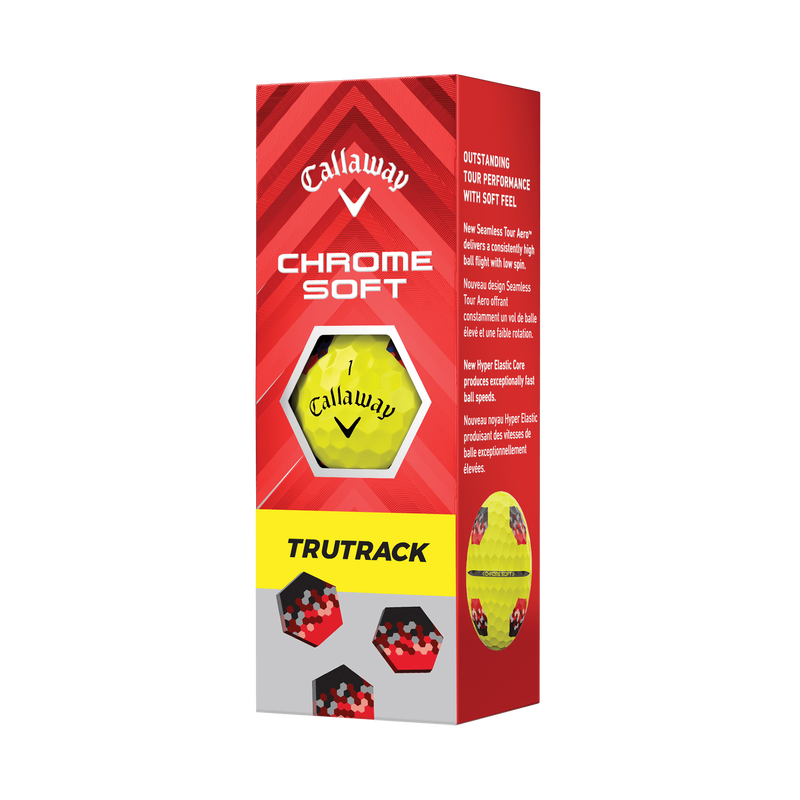 Chrome Soft TruTrack Yellow Golf Balls - View 5