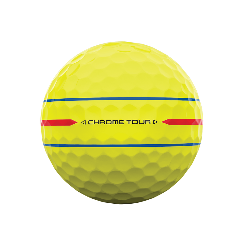 Chrome Tour 360 Triple Track Yellow Golf Balls - View 4