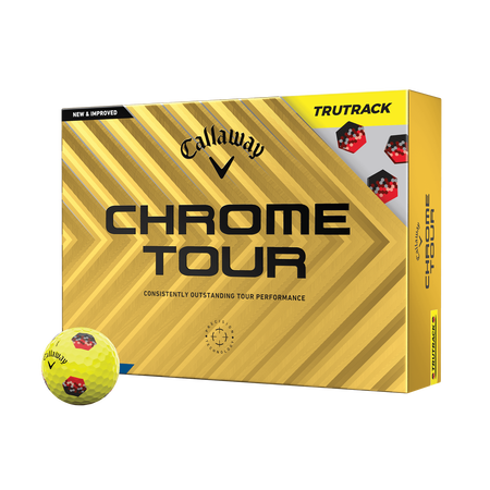 Chrome Tour TruTrack Yellow Golf Balls