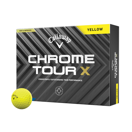 Chrome Tour X Yellow Golf Balls