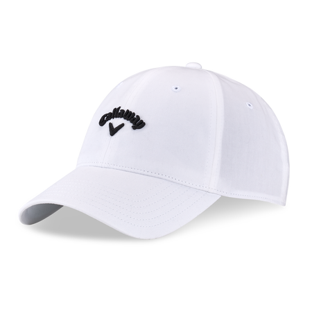 White callaway golf hat top