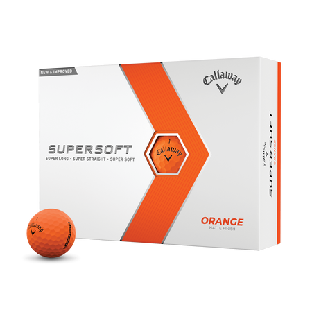 2023 Supersoft Matte Orange Golf Balls